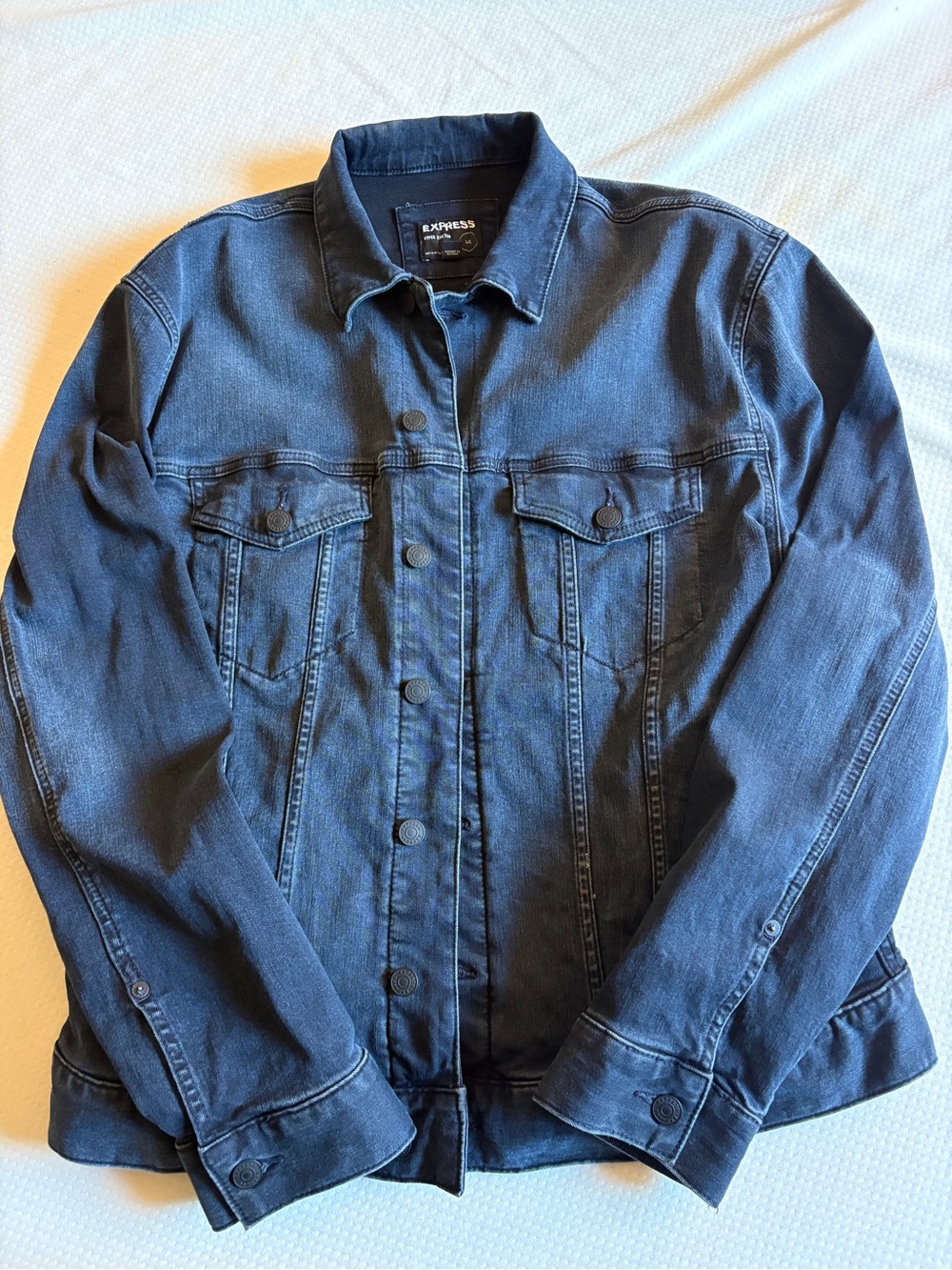 Express Men’s Navy Blue Denim Jacket